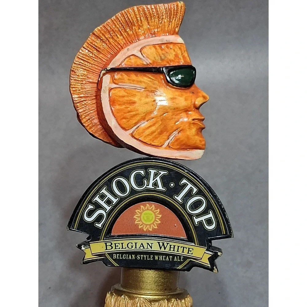SHOCK TOP BELGIAN WHITE BAR DRAFT BEER TAP HANDLE 11